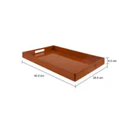 BANDEJA 40 CM X 26 CM NOIR - TERRACOTA - Foto 5