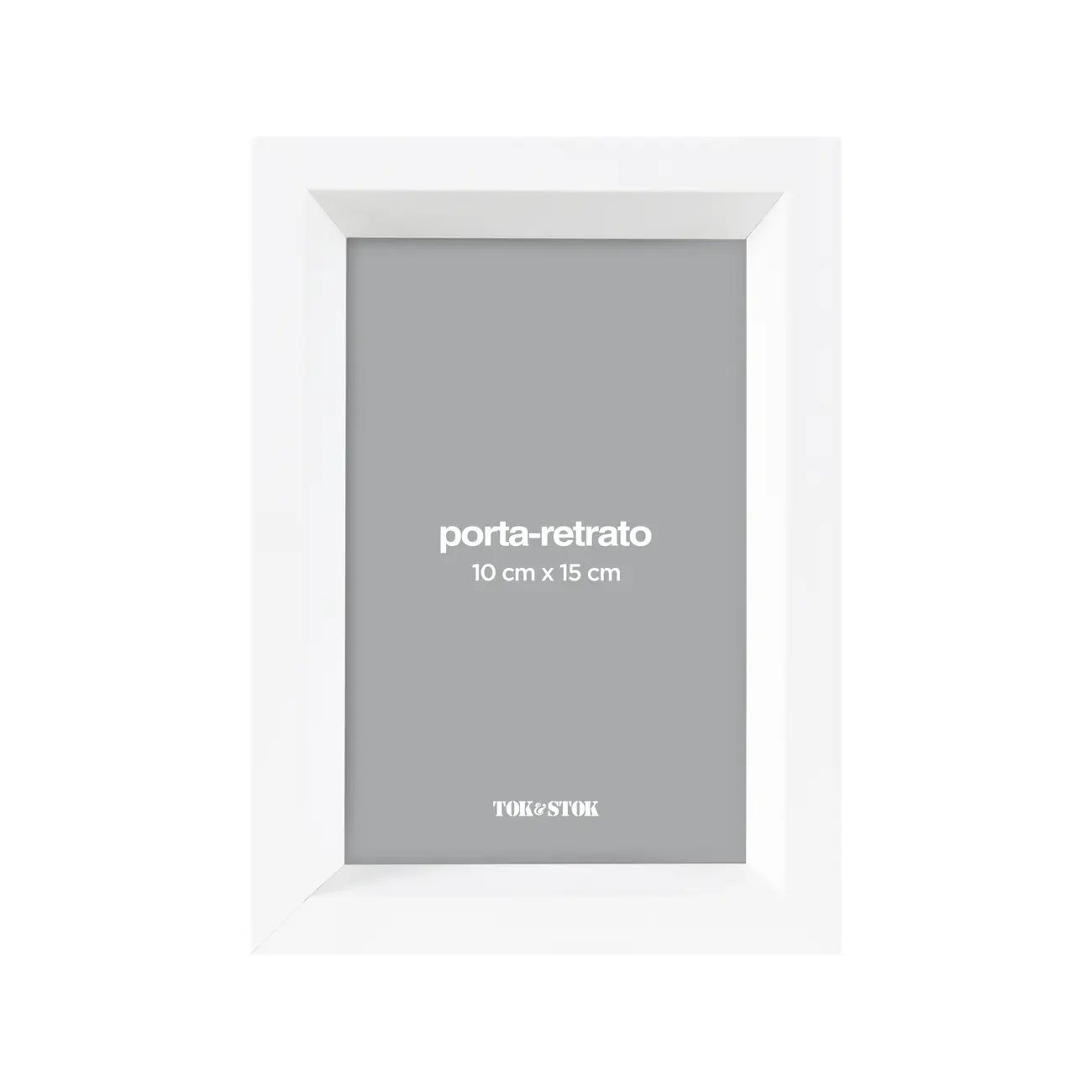 PORTA-RETRATO 10 CMX 15 CM MAIN - BRANCO - Foto 1