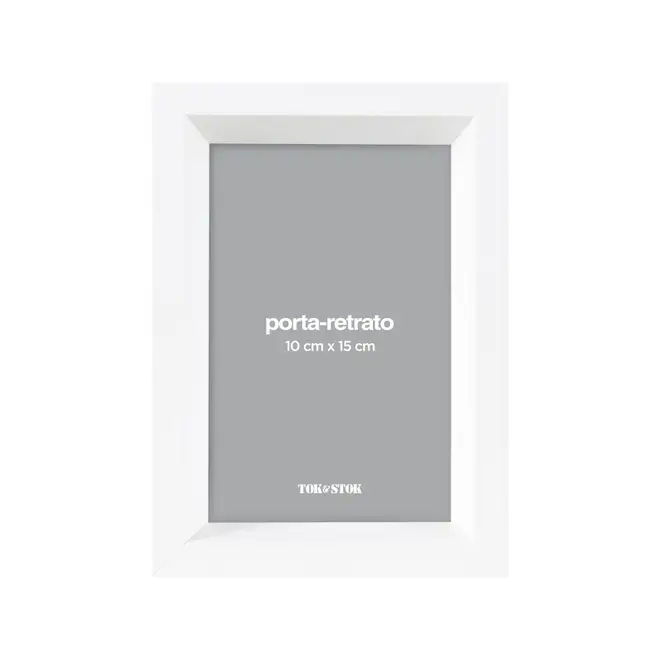 PORTA-RETRATO 10 CMX 15 CM MAIN - BRANCO - Foto 1