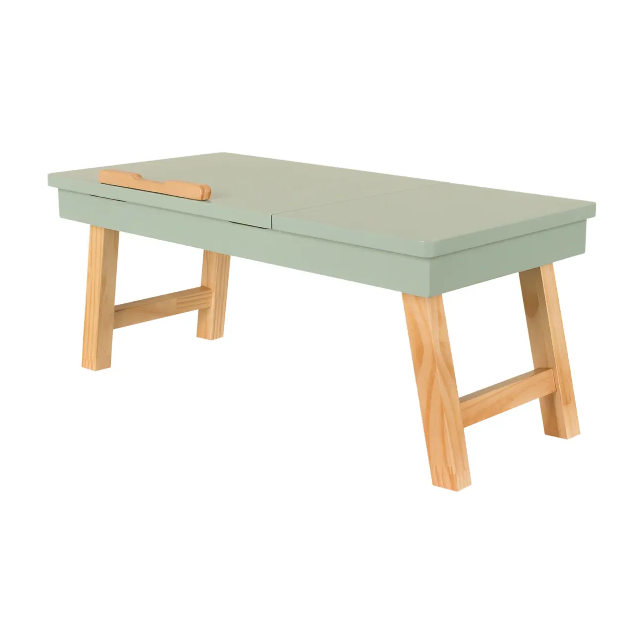 MESA PARA NOTEBOOK ALENTO - AMÊNDOA/SÁLVIA - Foto 3