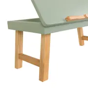 MESA PARA NOTEBOOK ALENTO - AMÊNDOA/SÁLVIA - Foto 8