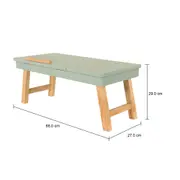MESA PARA NOTEBOOK ALENTO - AMÊNDOA/SÁLVIA - Foto 12
