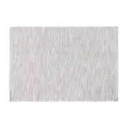 LUGAR AMERICANO TECIDO COM 4 PEÇAS IGARAPÉ - NATURAL/BRANCO - Foto 3