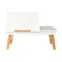 MESA PARA NOTEBOOK ALENTO - AMÊNDOA/BRANCO - Foto 1