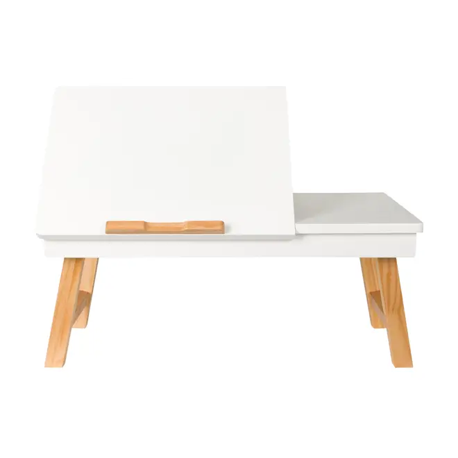 MESA PARA NOTEBOOK ALENTO - AMÊNDOA/BRANCO - Foto 1