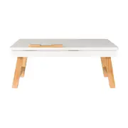 MESA PARA NOTEBOOK ALENTO - AMÊNDOA/BRANCO - Foto 2