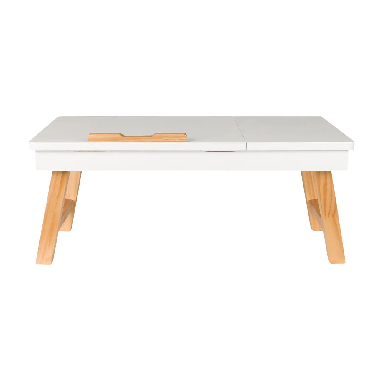 MESA PARA NOTEBOOK ALENTO - AMÊNDOA/BRANCO - Foto 2