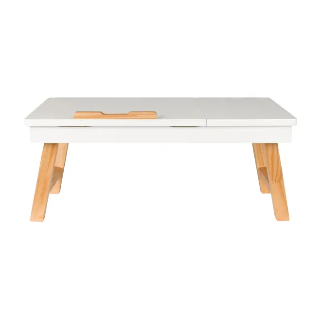 MESA PARA NOTEBOOK ALENTO - AMÊNDOA/BRANCO - Foto 2