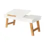 MESA PARA NOTEBOOK ALENTO - AMÊNDOA/BRANCO - Foto 4