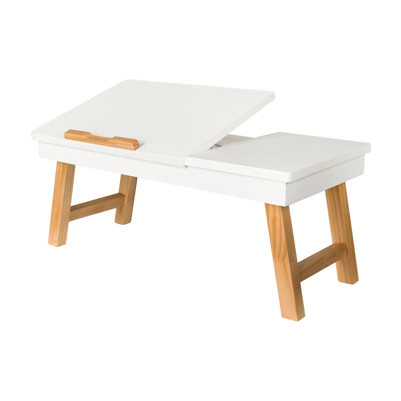 MESA PARA NOTEBOOK ALENTO - AMÊNDOA/BRANCO - Foto 4