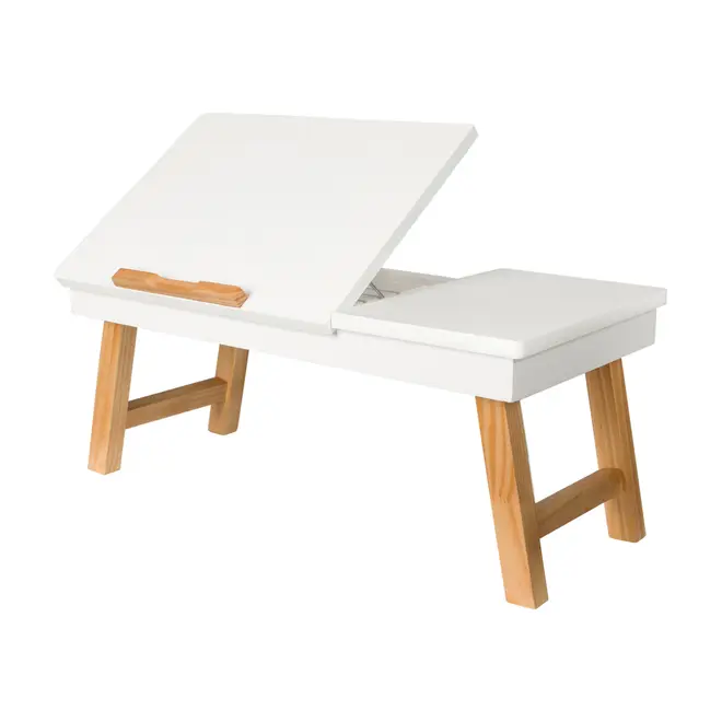 MESA PARA NOTEBOOK ALENTO - AMÊNDOA/BRANCO - Foto 5