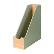 CAIXA ARQUIVO PORTA-REVISTAS ALENTO - AMÊNDOA/SÁLVIA - Foto 1