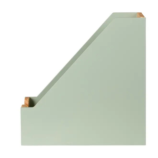 CAIXA ARQUIVO PORTA-REVISTAS ALENTO - AMÊNDOA/SÁLVIA - Foto 2