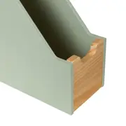 CAIXA ARQUIVO PORTA-REVISTAS ALENTO - AMÊNDOA/SÁLVIA - Foto 5