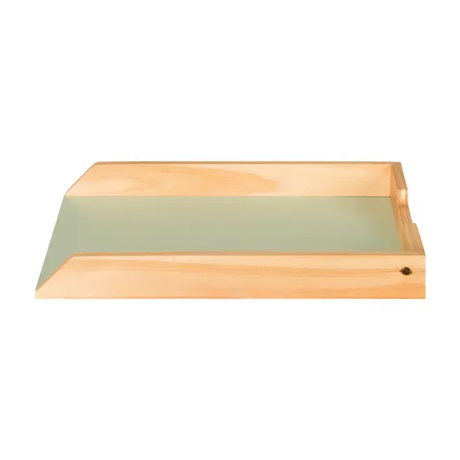 PORTA-PAPEL DE MESA ALENTO - AMÊNDOA/SÁLVIA - Foto 3