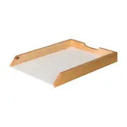PORTA-PAPEL DE MESA ALENTO - AMÊNDOA/BRANCO - Foto 1