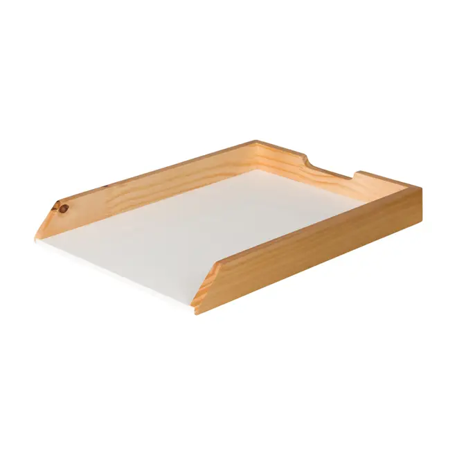 PORTA-PAPEL DE MESA ALENTO - AMÊNDOA/BRANCO - Foto 1