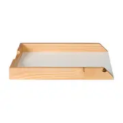 PORTA-PAPEL DE MESA ALENTO - AMÊNDOA/BRANCO - Foto 5