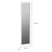ESPELHO 42 CM X 1,28 M NOBLE - BRANCO - Foto 2