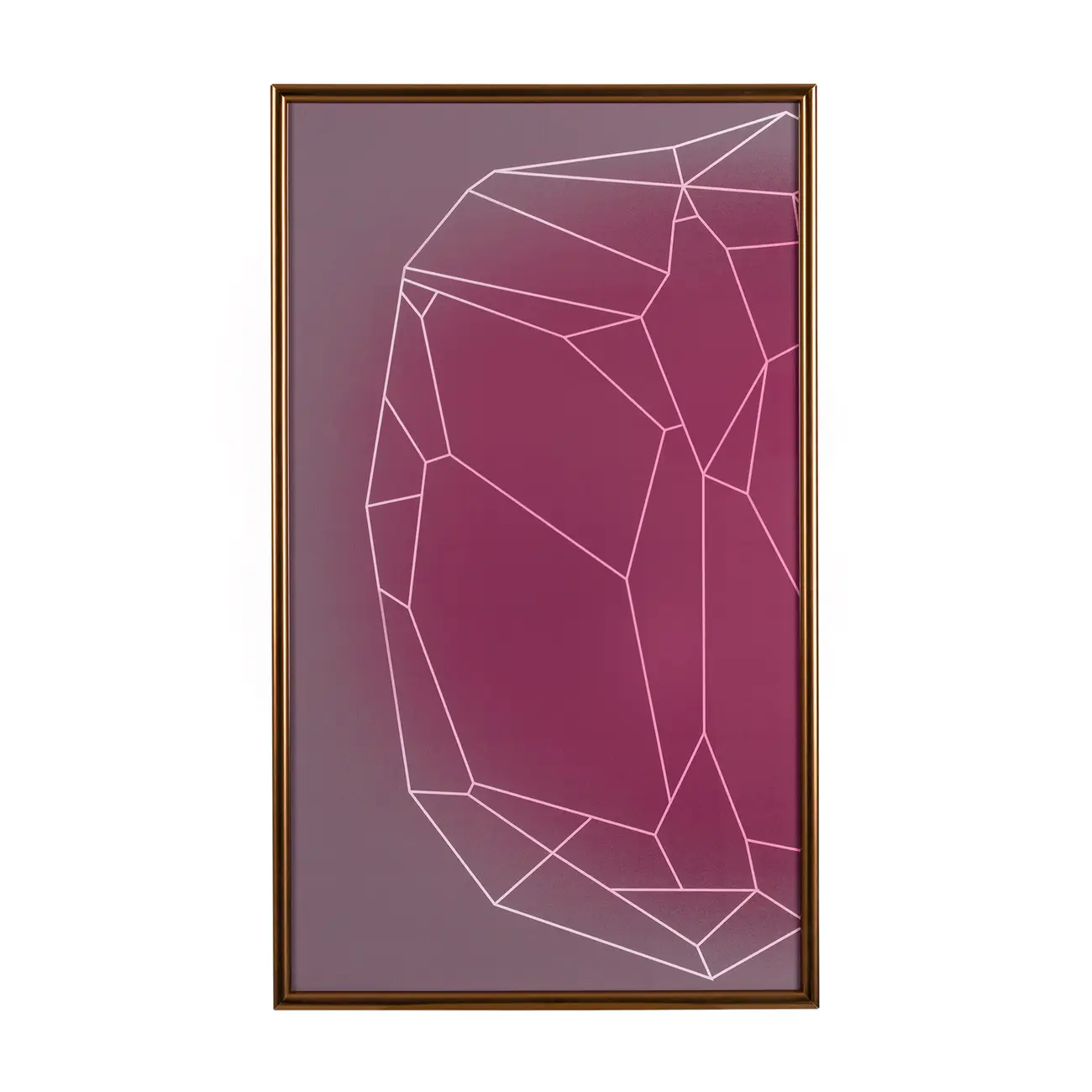 QUADRO DRUSE I 45 CM X 75 CM - COBRE/RODONITA - Foto 1