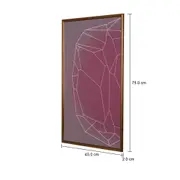 QUADRO DRUSE I 45 CM X 75 CM - COBRE/RODONITA - Foto 3