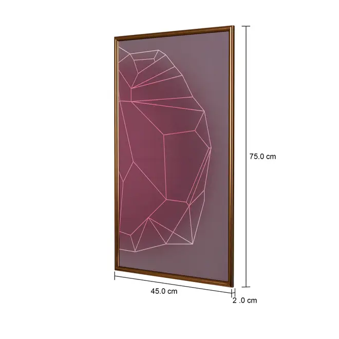 QUADRO DRUSE II 45 CM X 75 CM - COBRE/RODONITA - Foto 3