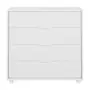 CÔMODA 4 GAVETAS 84 CM X 40 CM NORAH - BRANCO - Foto 1