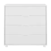 CÔMODA 4 GAVETAS 84 CM X 40 CM NORAH - BRANCO - Foto 1