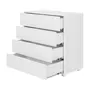 CÔMODA 4 GAVETAS 84 CM X 40 CM NORAH - BRANCO - Foto 3