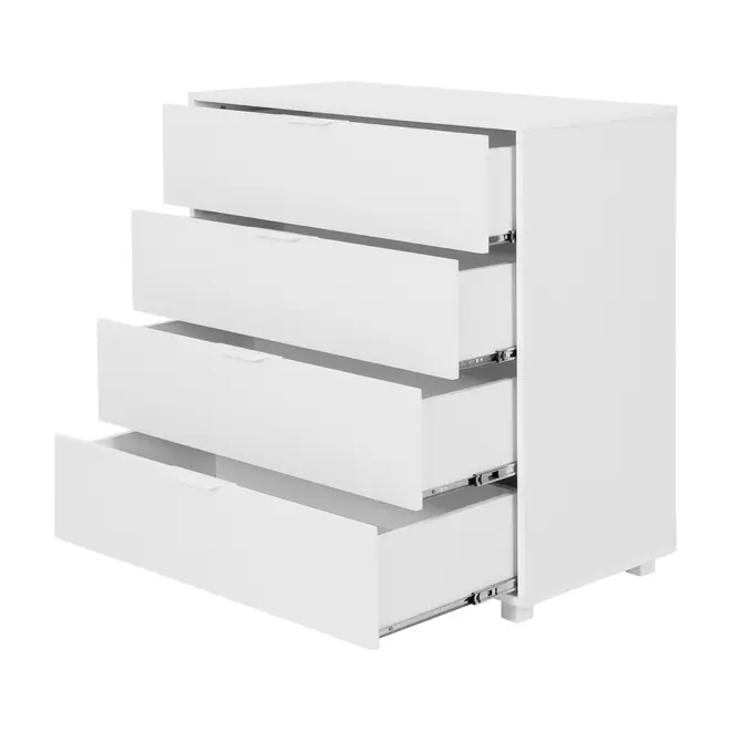 CÔMODA 4 GAVETAS 84 CM X 40 CM NORAH - BRANCO - Foto 3