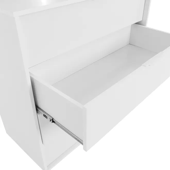 CÔMODA 4 GAVETAS 84 CM X 40 CM NORAH - BRANCO - Foto 6