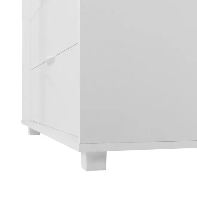 CÔMODA 4 GAVETAS 84 CM X 40 CM NORAH - BRANCO - Foto 8