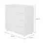 CÔMODA 4 GAVETAS 84 CM X 40 CM NORAH - BRANCO - Foto 10