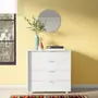 CÔMODA 4 GAVETAS 84 CM X 40 CM NORAH - BRANCO - Foto 11