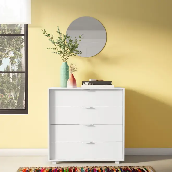 CÔMODA 4 GAVETAS 84 CM X 40 CM NORAH - BRANCO - Foto 11