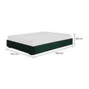 CAMA DE CASAL 1,38 M SOX - VELVET COTELÊ MALAQUITA - Foto 5