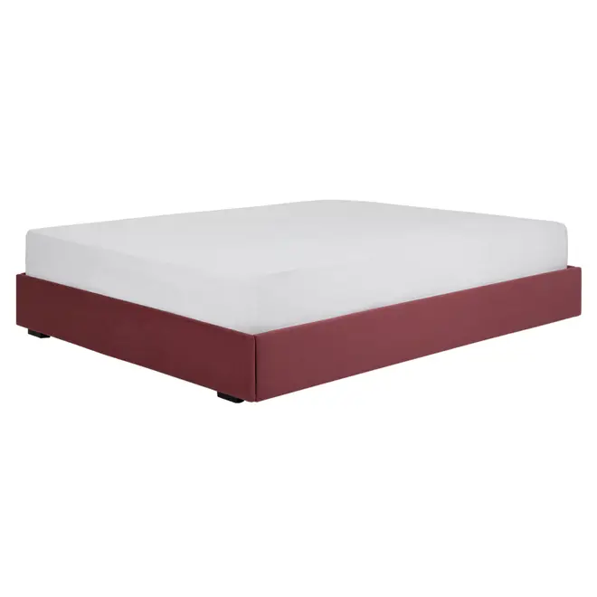 CAMA QUEEN 1,58 M SOX - VELVET COTELÊ RODONITA - Foto 1