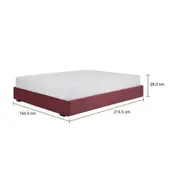 CAMA QUEEN 1,58 M SOX - VELVET COTELÊ RODONITA - Foto 6