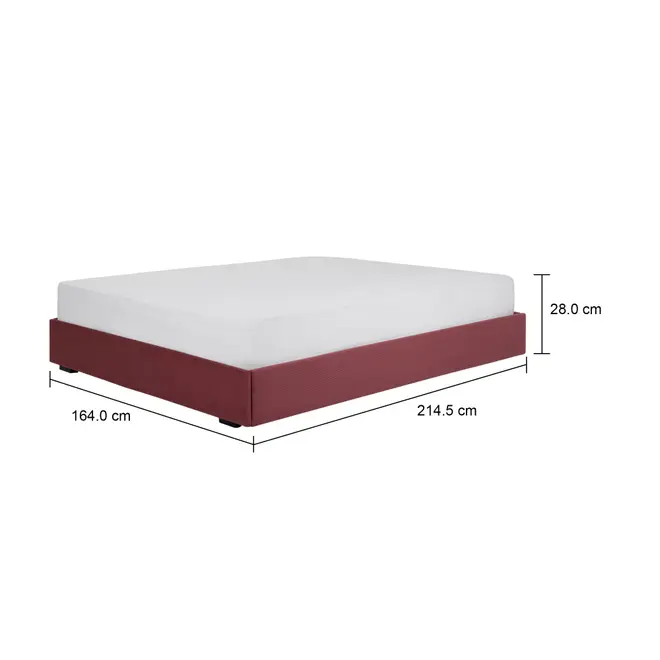 CAMA QUEEN 1,58 M SOX - VELVET COTELÊ RODONITA - Foto 6