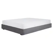 CAMA QUEEN 1,58 M SOX - VELVET COTELÊ CINZA - Foto 1