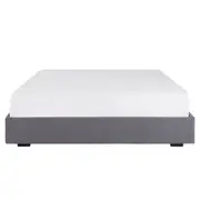 CAMA QUEEN 1,58 M SOX - VELVET COTELÊ CINZA - Foto 2