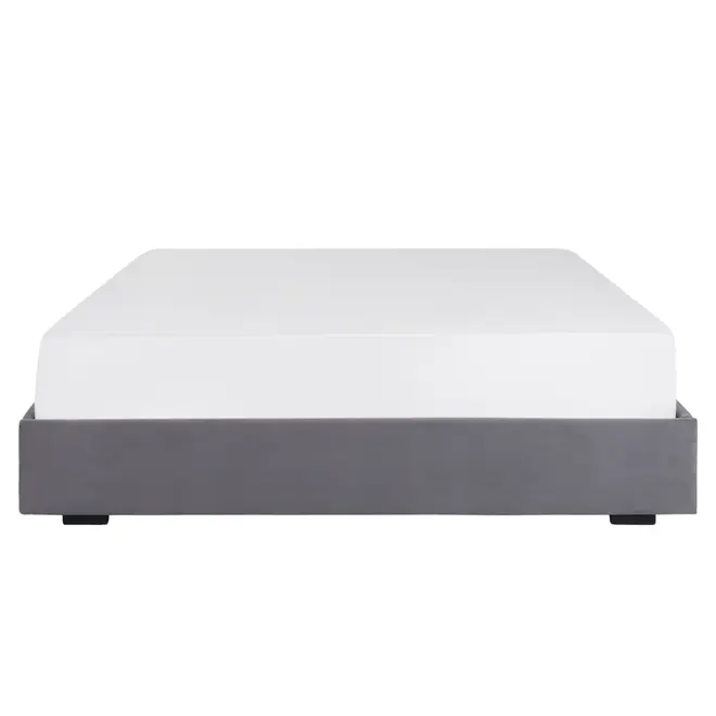 CAMA QUEEN 1,58 M SOX - VELVET COTELÊ CINZA - Foto 2