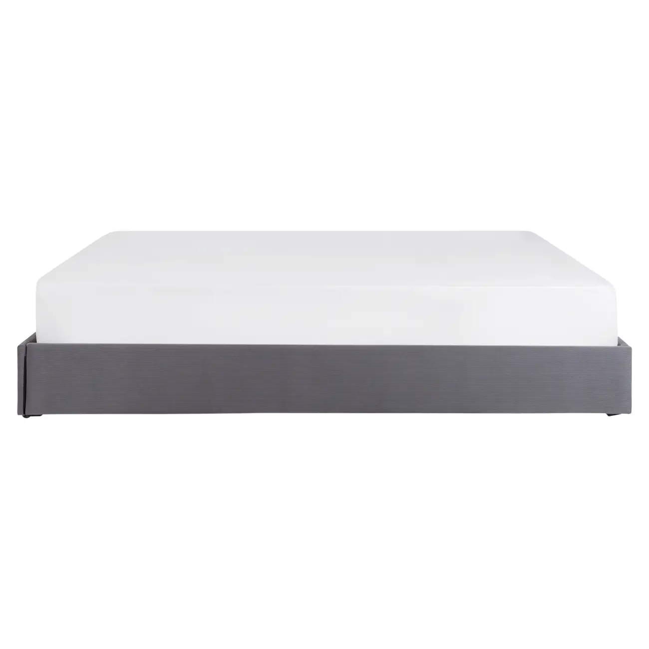 CAMA QUEEN 1,58 M SOX - VELVET COTELÊ CINZA - Foto 3