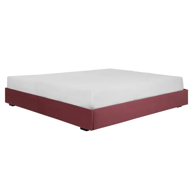 CAMA KING 1,93 M SOX - VELVET COTELÊ RODONITA - Foto 1