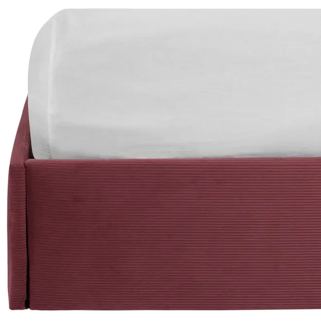 CAMA KING 1,93 M SOX - VELVET COTELÊ RODONITA - Foto 4