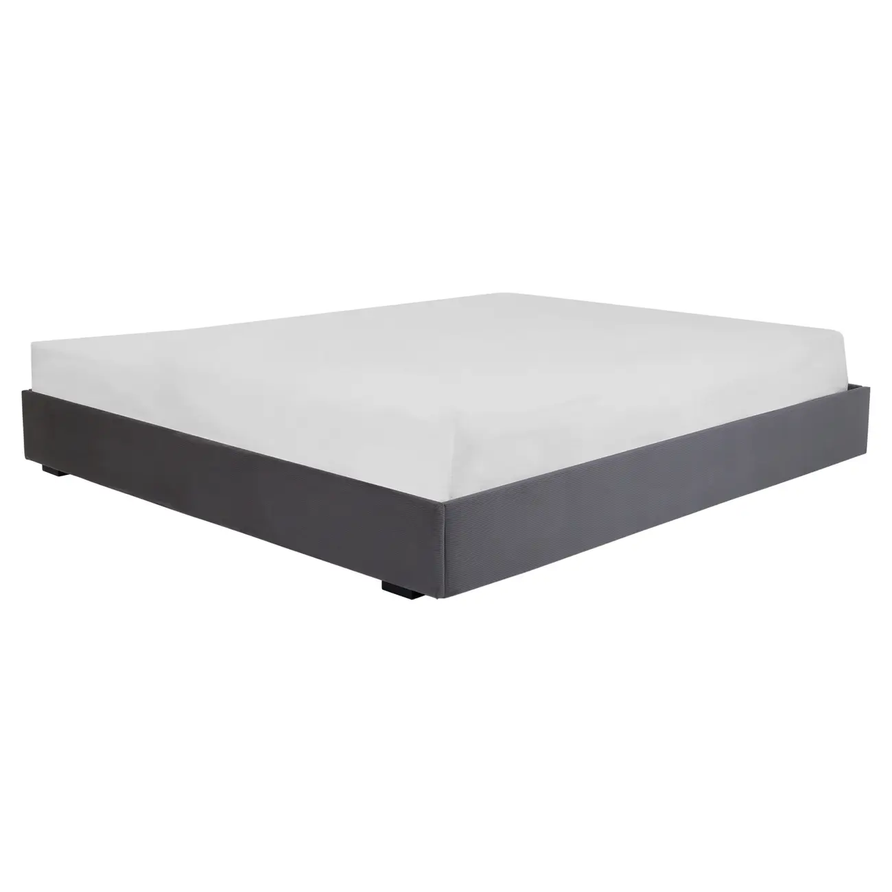 CAMA KING 1,93 M SOX - VELVET COTELÊ CINZA - Foto 1