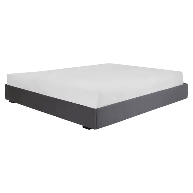 CAMA KING 1,93 M SOX - VELVET COTELÊ CINZA - Foto 1