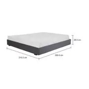 CAMA KING 1,93 M SOX - VELVET COTELÊ CINZA - Foto 6