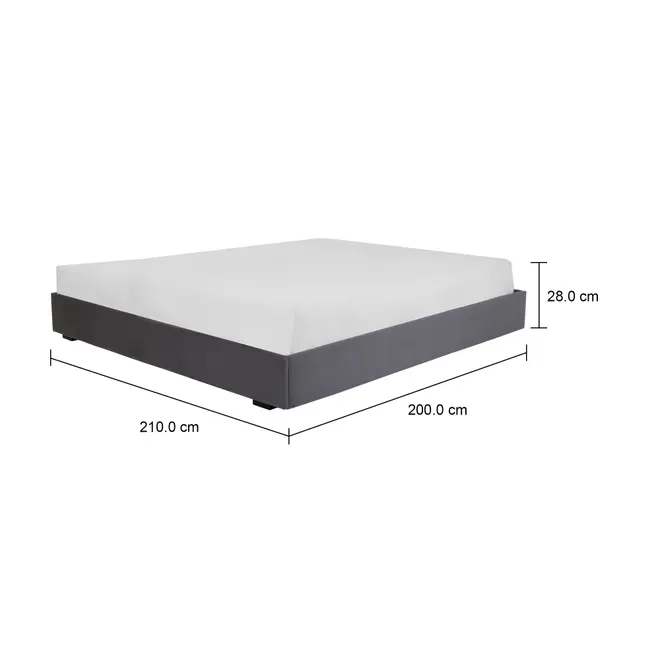 CAMA KING 1,93 M SOX - VELVET COTELÊ CINZA - Foto 6