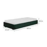 CAMA DE SOLTEIRO 88 CM SOX - VELVET COTELÊ MALAQUITA - Foto 6